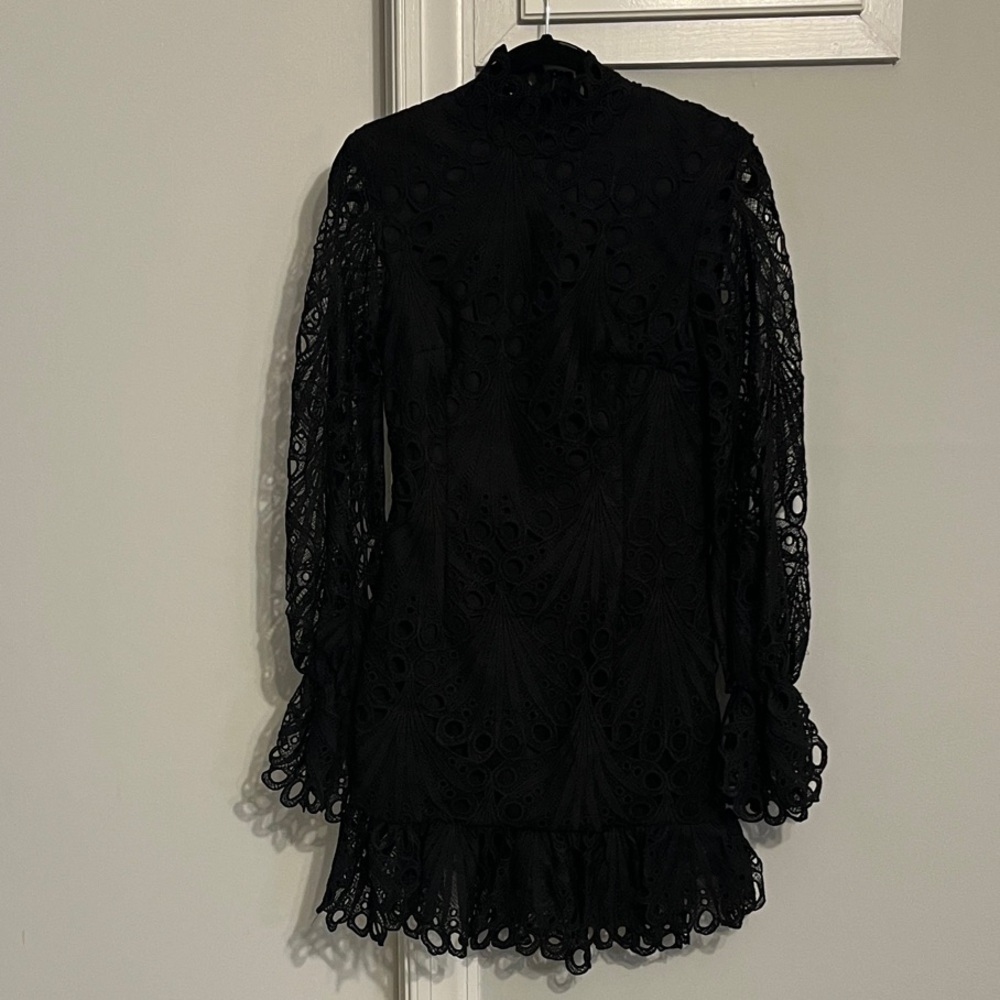 PrettyLittleThing Black Lace Dress